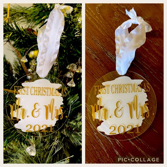 1st Christmas As Mr & Mrs Ornament - Picture 1 of 1